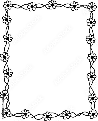 black and white frame