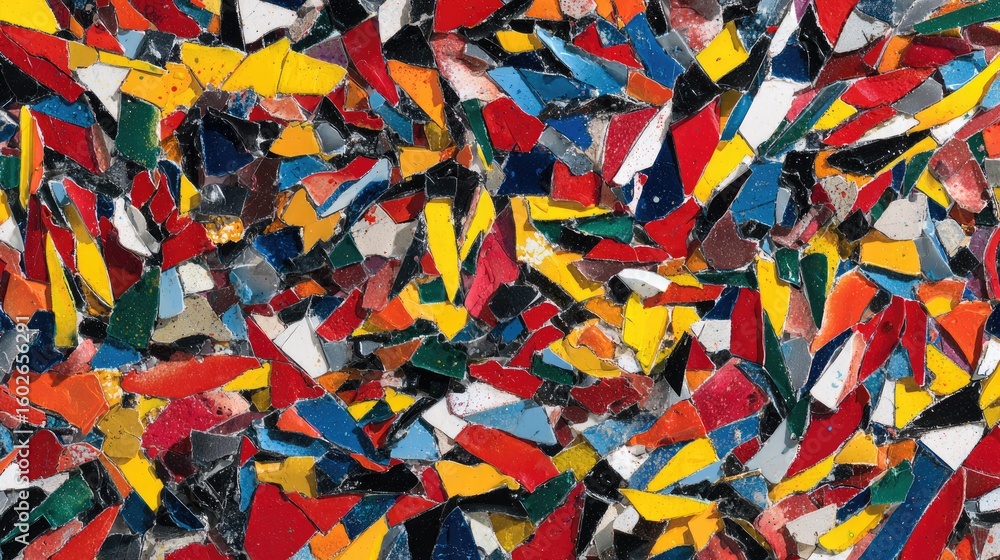 Obraz premium Colorful shattered mosaic tiles