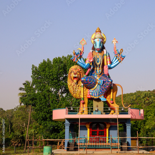 Fotografie Giant statue of hindu goddess  in tamil nadu India