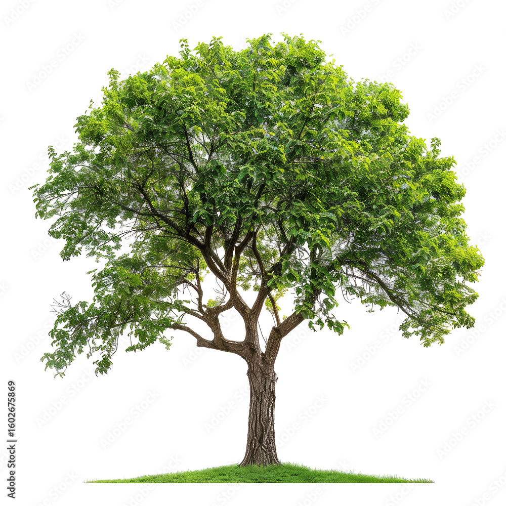Lush green tree in a grassy field Lush green tree in a grassy field
