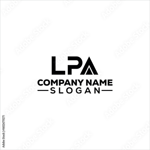 Modern Abstract LPA Monogram Logo