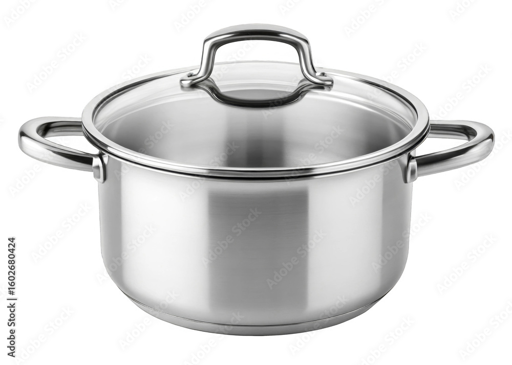 Stainless Steel Saucepan isolated on a transparent background. Stainless Steel Saucepan isolated on a transparent background.
