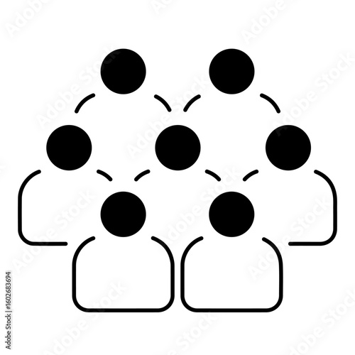 board of directors icon on white background, vector illustration.