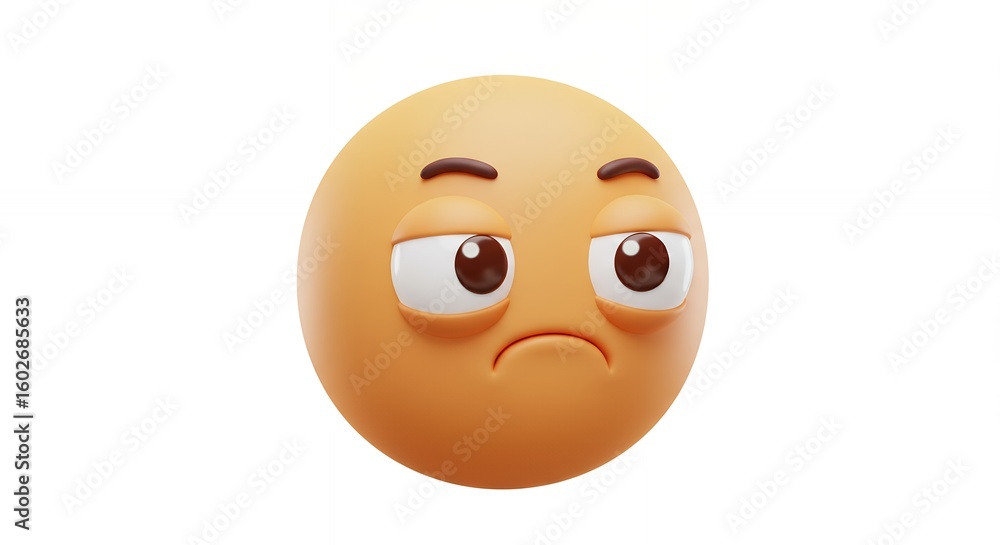 Fototapeta premium 3 d sad emoticon