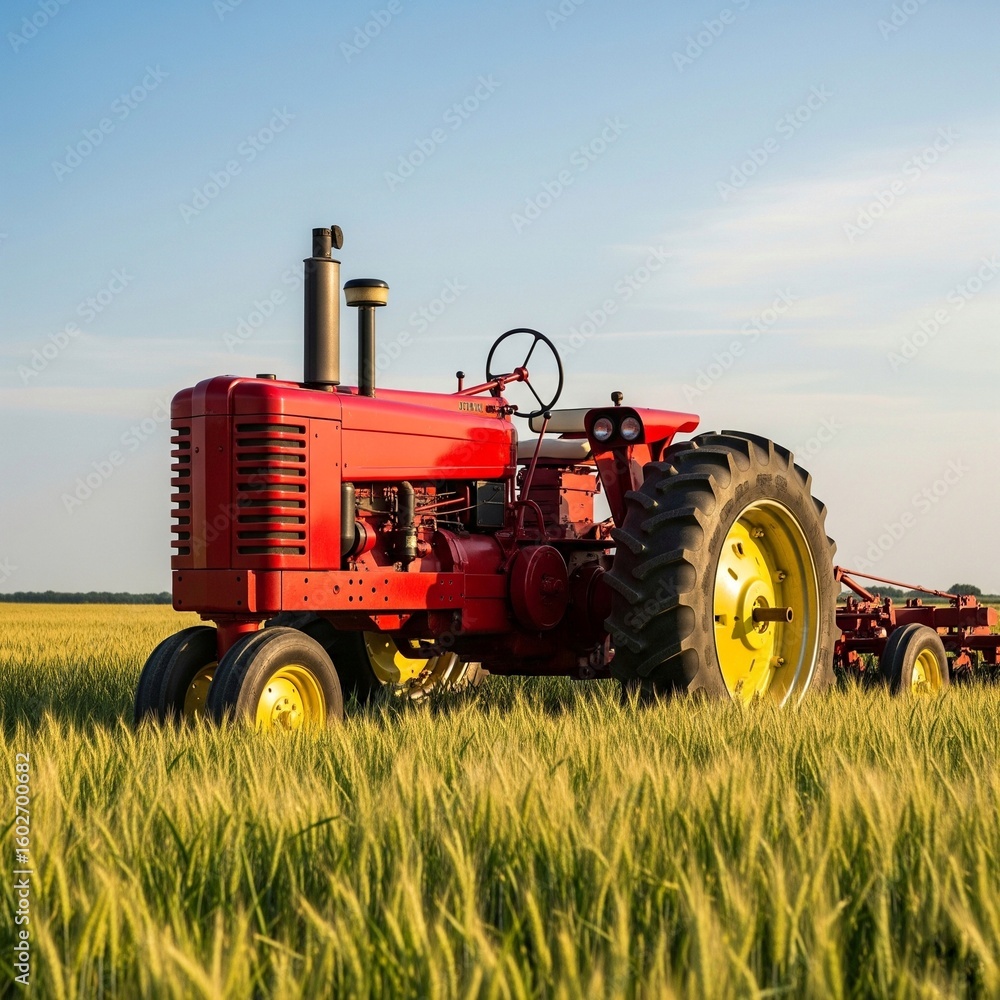 Obraz premium tractor in field