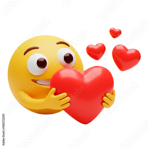 heart with smiley faces