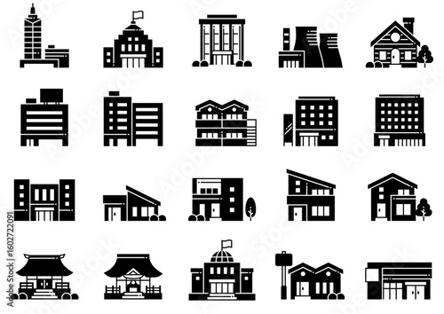 住宅・建築アイコン20　Housing & Architecture icons