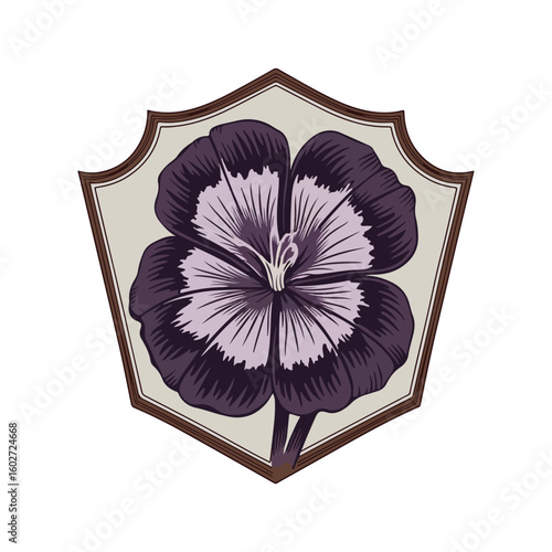 Belladona frame vector on white background.01