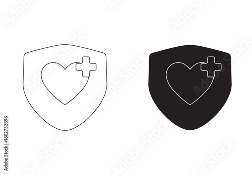 Self-love through caring for the heart as a concept of mental health care and appreciation for the little ones. Self-control and pride in one's body, inner peace, and acceptance, vector illustration.
