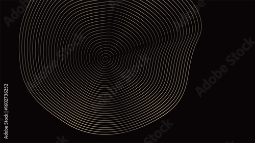 年輪のような円の背景ベクター素材