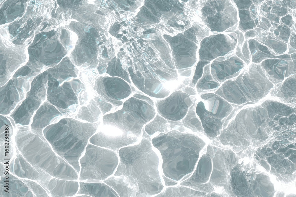 Fototapeta premium Abstract water surface texture. Light, rippling, and grey-toned patterns