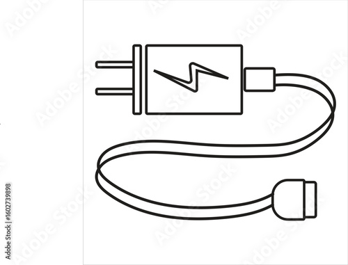 Gadget Charger Isolated icon vector illustration