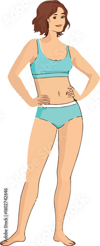 women in beachwear showing body positivity and relaxation vibes.
