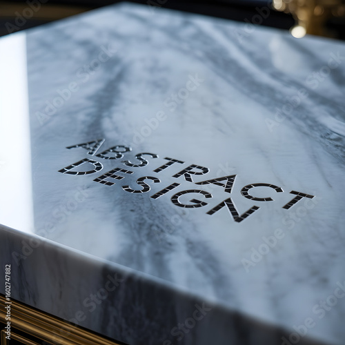 Abstract design on marble surface