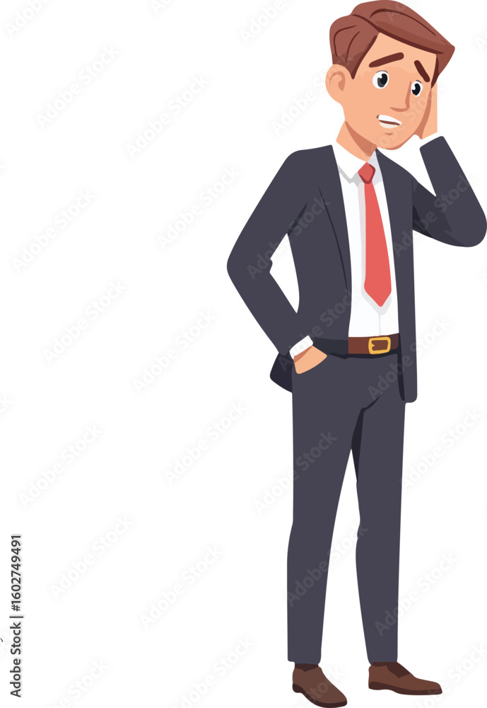Confident businesswoman standing with hands on hips wearing formal attire and high heels Confident businesswoman standing with hands on hips wearing formal attire and high heels