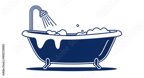 bathtub isolated, tub with water, relaxing bath, clean bathtub, soaking tub, freestanding bathtub, luxury tub, bathtub scene, clawfoot bathtub, spa bathtub, hot bath, bathtub design, hygiene concept, 