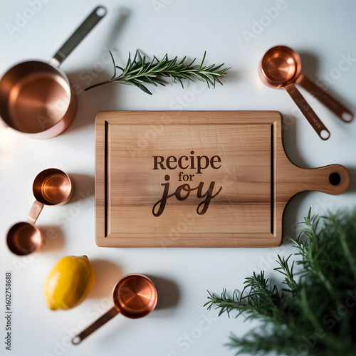 Wooden cutting board recipe for joy