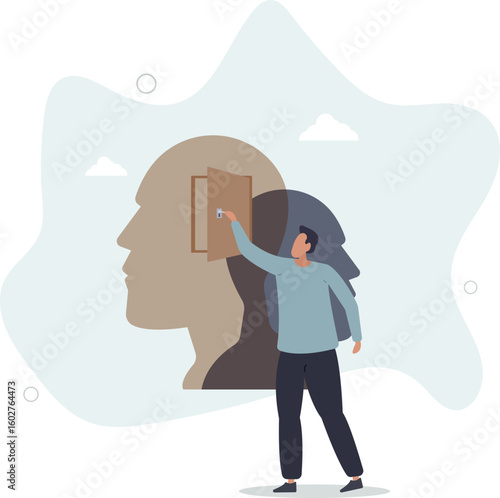 Mindfulness as mental mind peace, balance and wellness.human life.