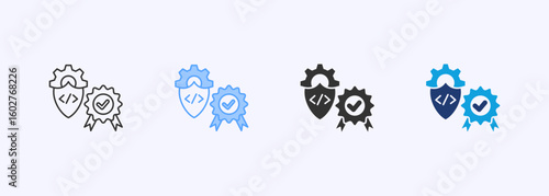 Quality Assurance Icon Set Multiple Style Collection