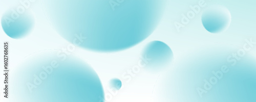 3D ball abstract Background. Soft Gradient with minimal bounce ball with shadow and light effect. Realistic 3d bubble background.