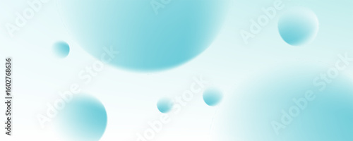 3D ball abstract Background. Soft Gradient with minimal bounce ball with shadow and light effect. Realistic 3d bubble background.