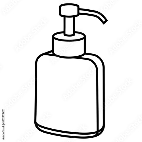 Clean Design Soap Bottle Icon