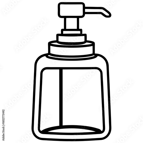 Clean Design Soap Bottle Icon