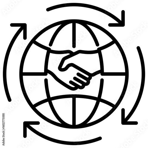 Globalization Line Icon