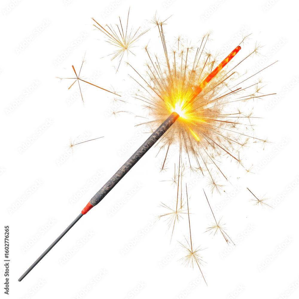 Obraz premium sparkler on transparent background