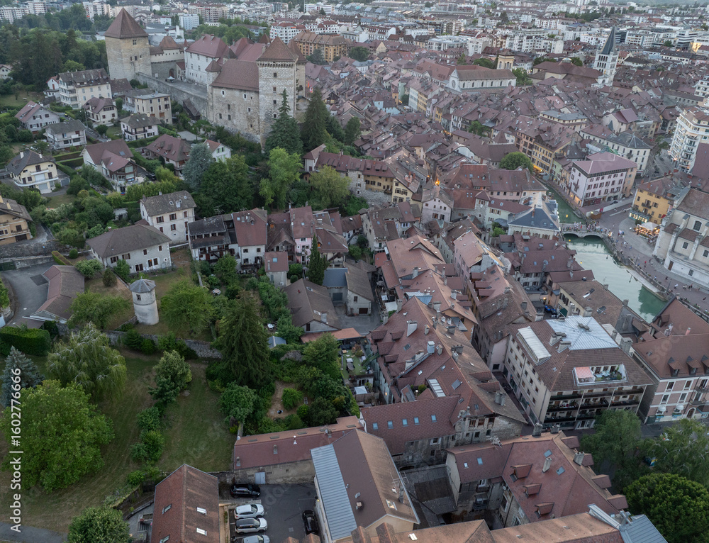 Fototapeta premium Annecy's medieval town, often affectionately dubbed the 