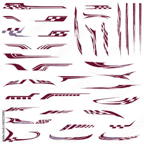 Racing Stripe Vector Set | Car Decals, Motorsport Graphics & Vinyl-Ready Designs