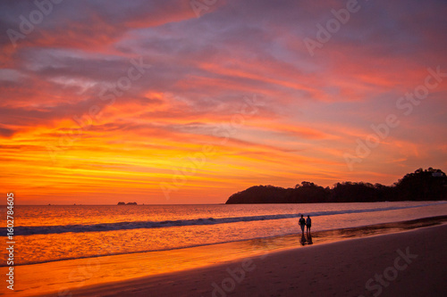 Costa Rican sunset stroll