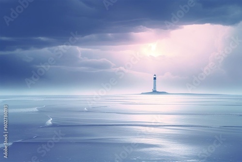 lighthouse on the sea