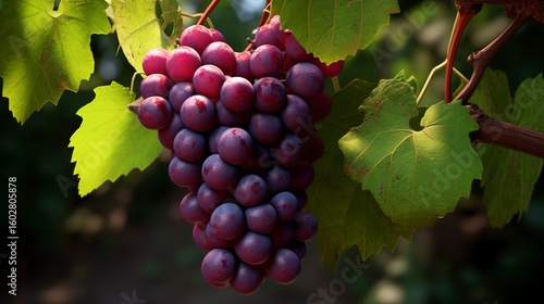 Wallpaper Mural A photo of a cluster of grapes on a vine. Torontodigital.ca