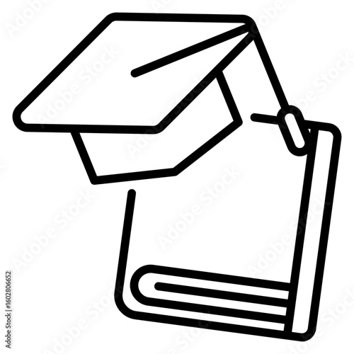 Graduation Line Icon