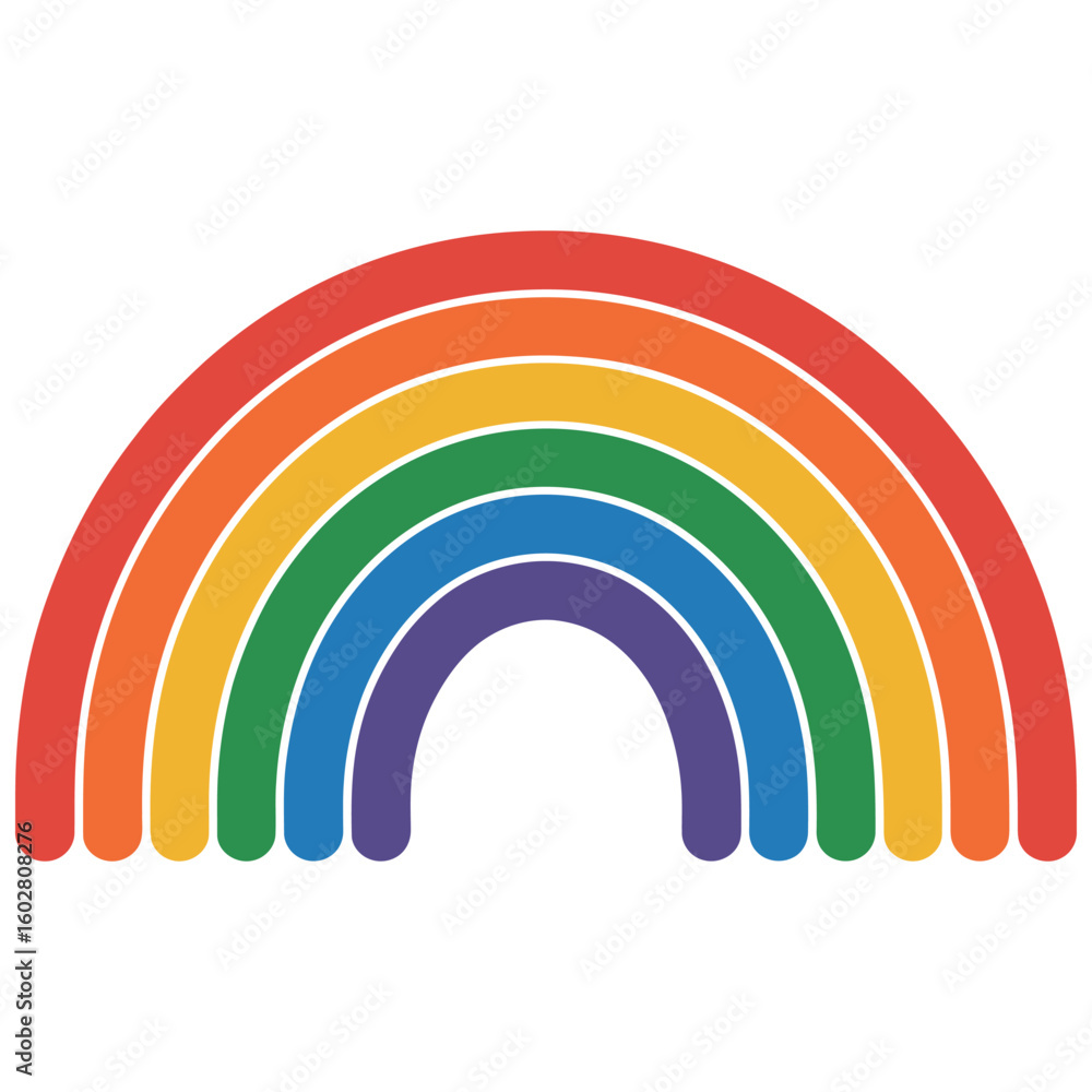 Fototapeta premium colorful rainbow vector illustration