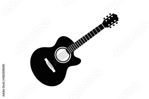 Acoustic Guitar Silhouette musical instrument string instrument