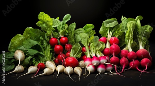 A photo of a collection of different types of radish