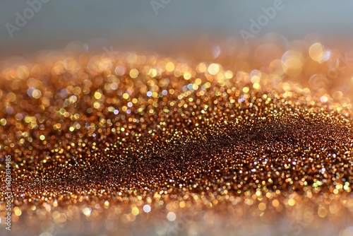 Sparkle Dust Glitter Surface Brown Gold