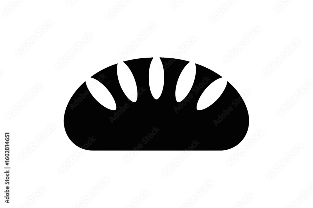 Bread Loaf Silhouette baked goods food Bread Loaf Silhouette baked goods food
