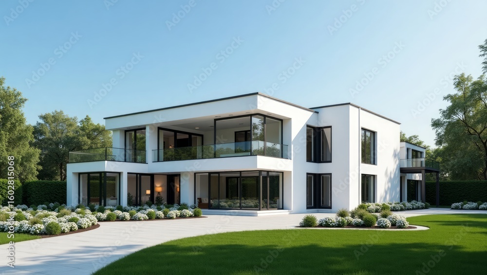 Modern house on the lawn, house, home, architecture, building, sky, exterior, grass, residential, villa, family, lawn, front, estate, window, new, blue, residence, door, real estate, suburban, roof, g Modern house on the lawn, house, home, architecture, building, sky, exterior, grass, residential, villa, family, lawn, front, estate, window, new, blue, residence, door, real estate, suburban, roof, g