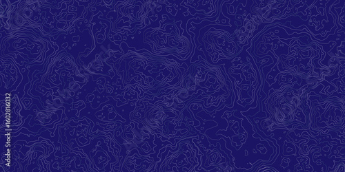 Stylized topographic map outline height in lines and contours. The concept of a conditional geographical scheme and the trajectory of the terrain. Topography wavy pattern. 