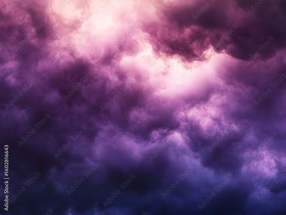 Obraz premium Dark Clouds with Slight Purple Glow Creating a Textural Effect