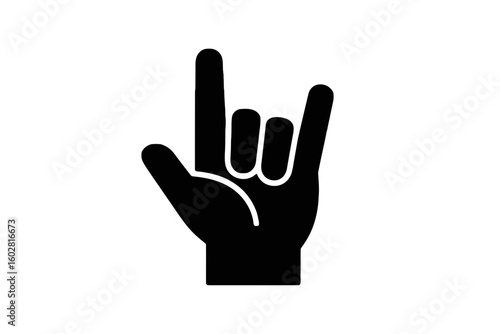 Rock On Hand Gesture rock and roll music
