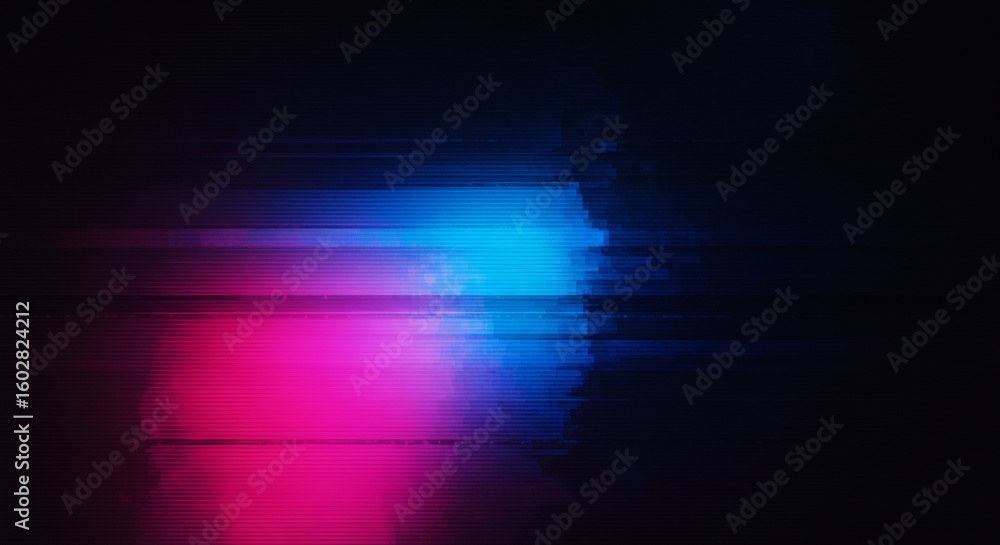 Obraz premium Neon Stream Electric Pink Blue Abstract Blur Background.