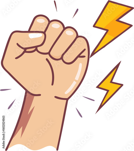 fist punching the wall