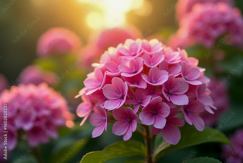 Fototapeta premium pink hydrangea flowers
