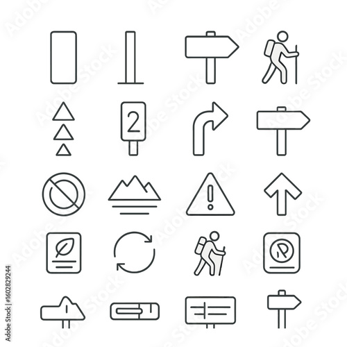 Collection of kitchen utensil icons: frying pan, pot, grater, ladle, knife, whisk, bowl, mitt
