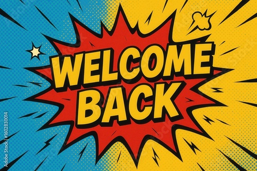 Comic-style illustration featuring the phrase 