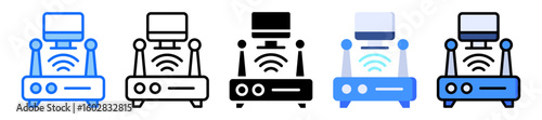 Access Point icon Multi Style Vector Illustration